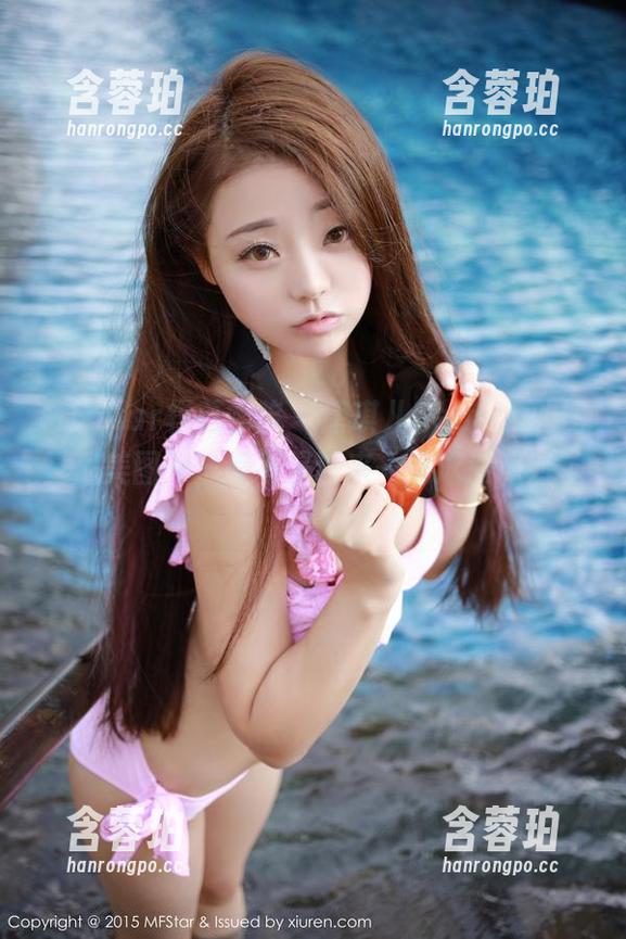 MFStar模范学院 - 唐琪儿Beauty的比基尼美图——是不是该来一场泳池派对了？