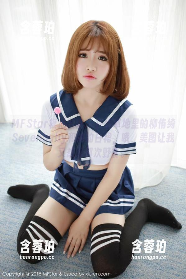 MFStar模范学院 - 在线草地里的柳侑绮Sevenbaby和她的白裙，哦，美图让我又想起那次野餐。