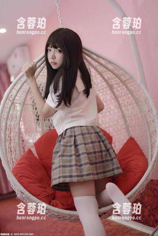 喵糖映画今天不寻常：马尾少女无圣光套图，竟然有点令人意外的可爱。